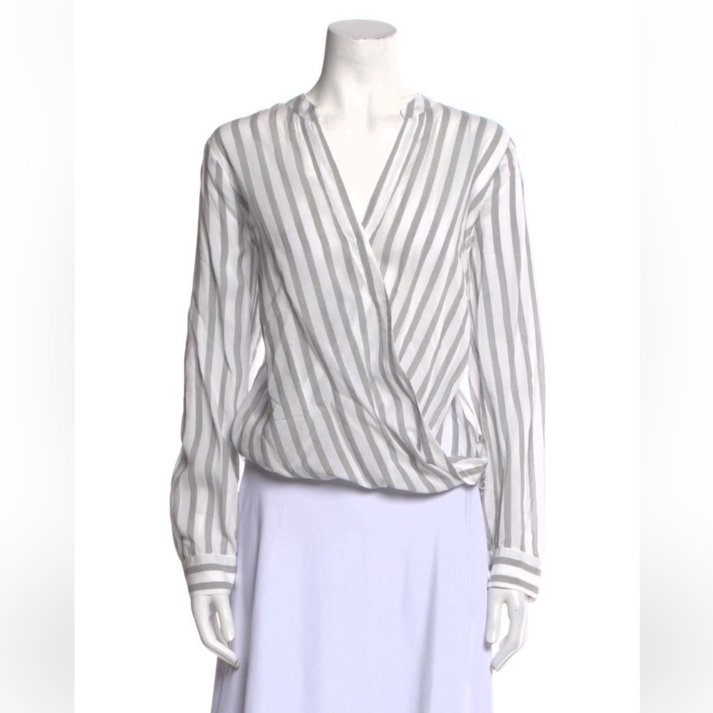L’Agence Striped Blouse